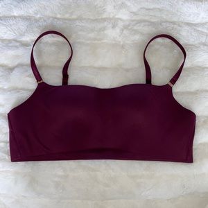 VICTORIA'S SECRET VS Lined No Wire Bra Wire Free Bralette Purple Gold Small S Sm